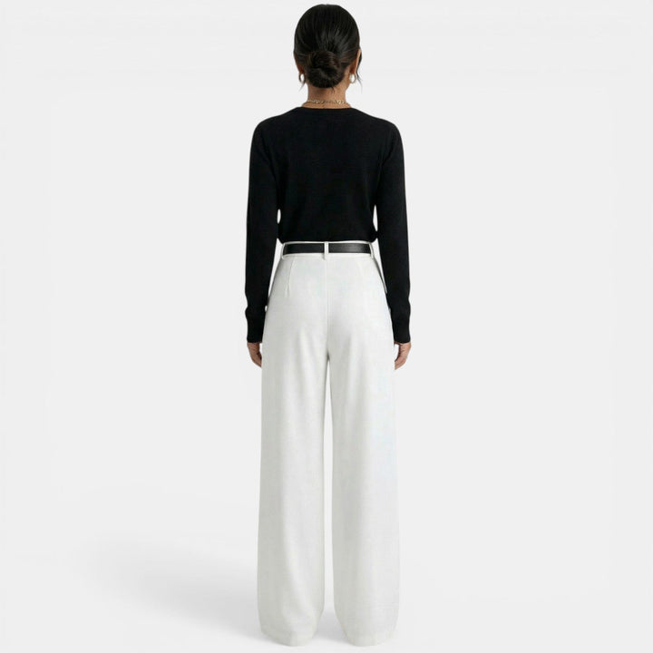 Pantalón Mujer Cintura Alta Elegante