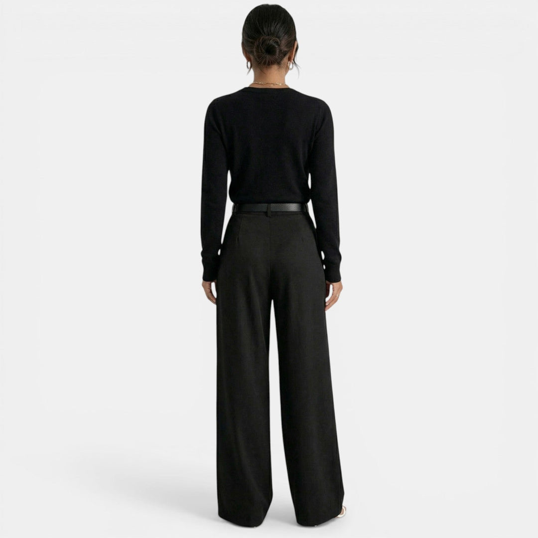 Pantalón Mujer Cintura Alta Elegante