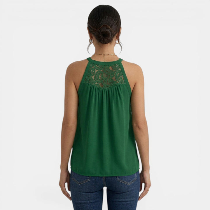 Mujer Verano Cuello Cuadrado Plisado
