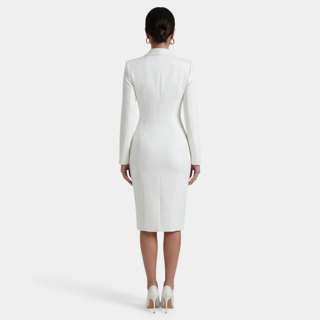 Vestido Blazer Midi Mujer Elegante