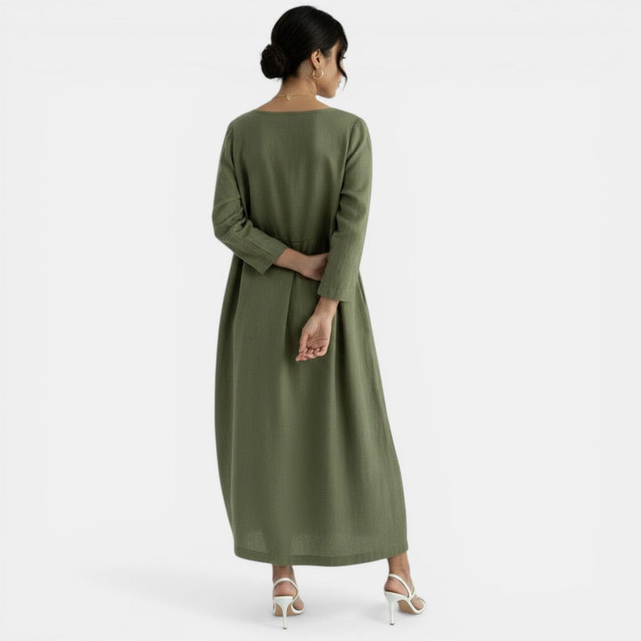 Vestido Largo Lino Mujer Verano