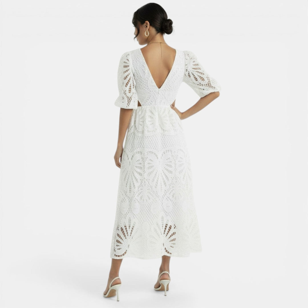 Vestido Encaje Elegante Mujer