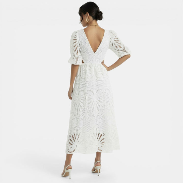 Vestido Encaje Elegante Mujer