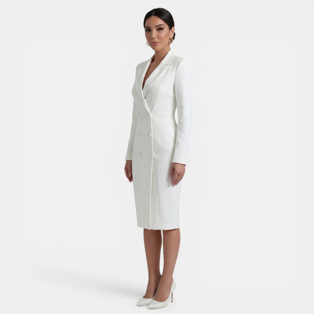 Vestido Blazer Midi Mujer Elegante