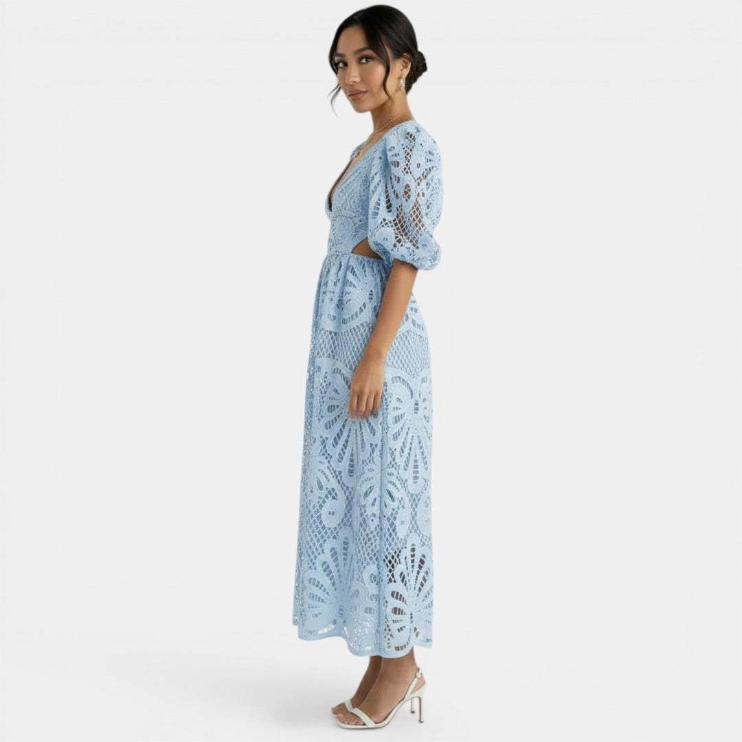 Vestido Encaje Elegante Mujer