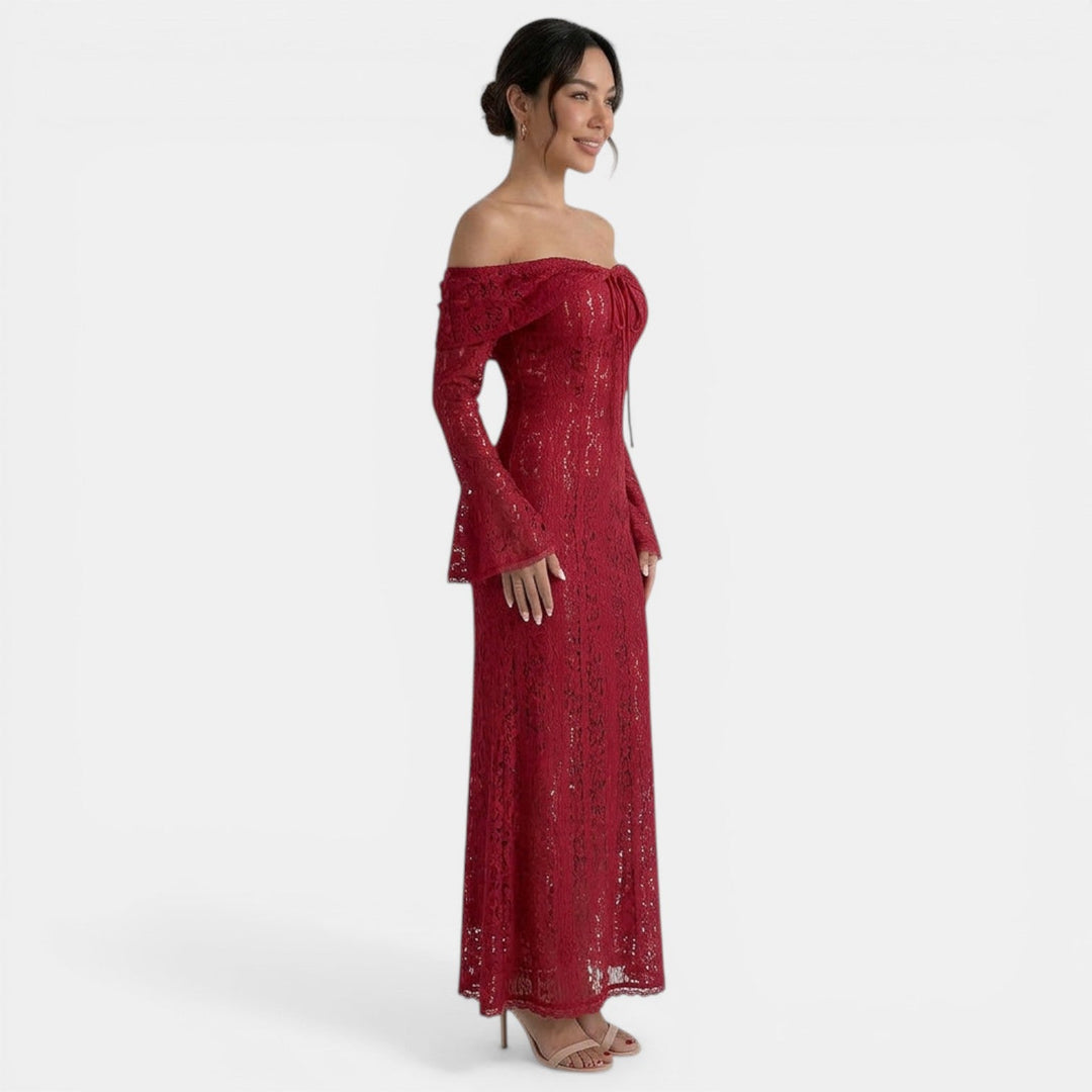 Vestido Maxi Encaje Mujer