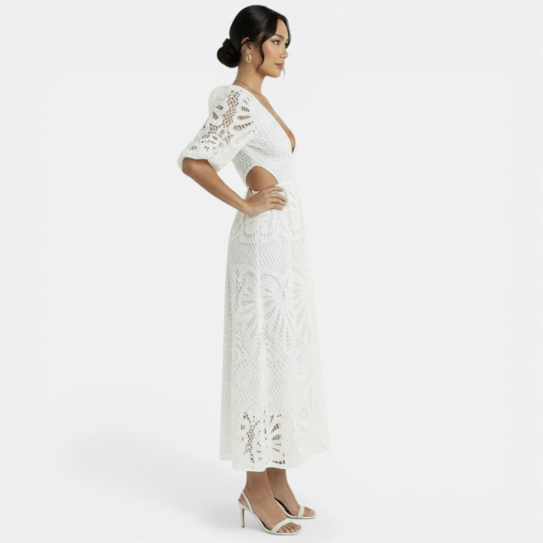 Vestido Encaje Elegante Mujer