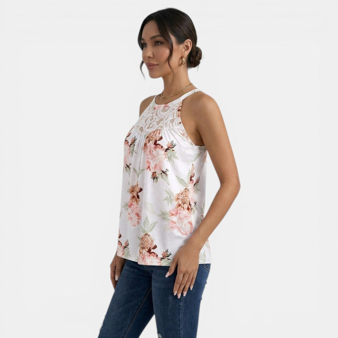 Mujer Verano Cuello Cuadrado Plisado