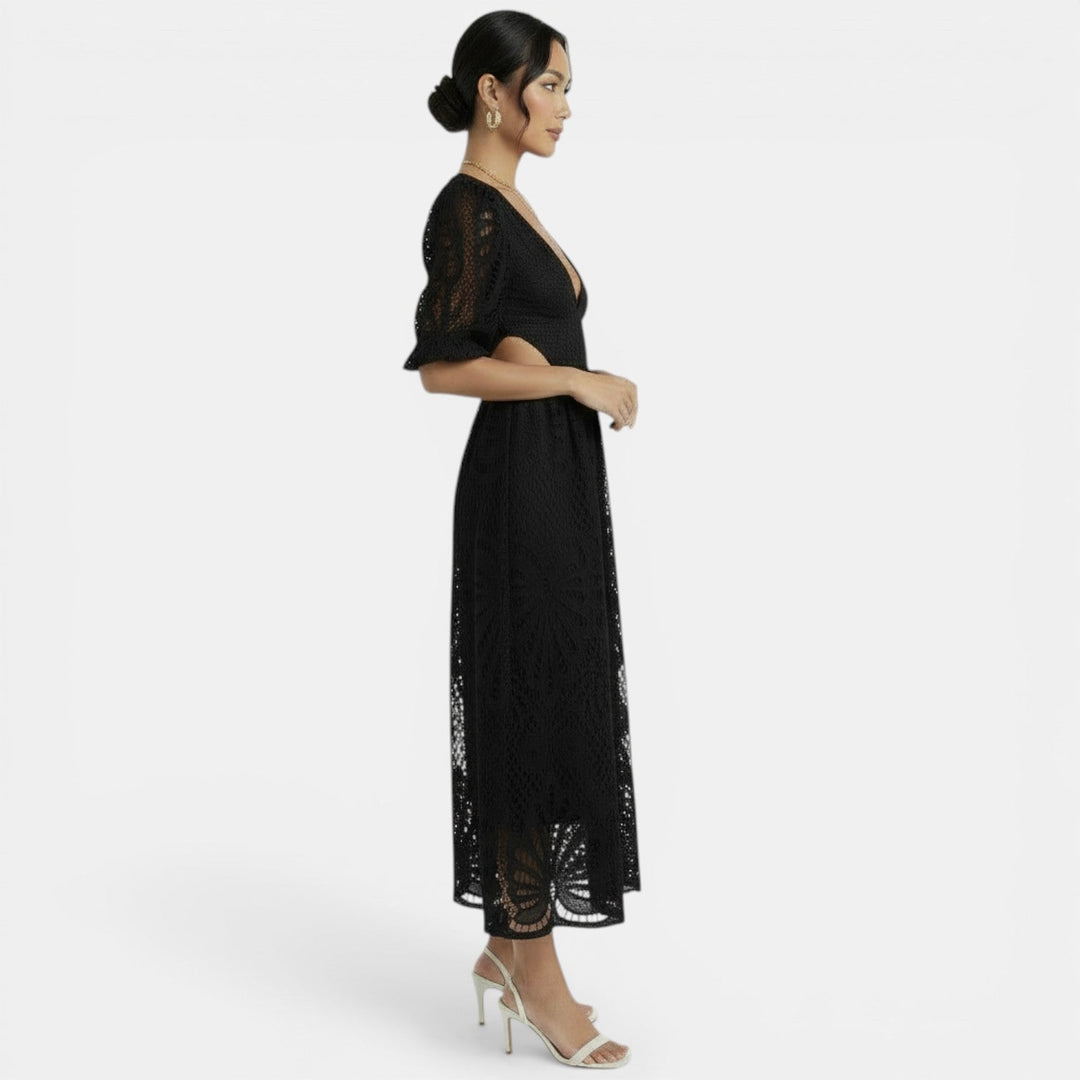 Vestido Encaje Elegante Mujer