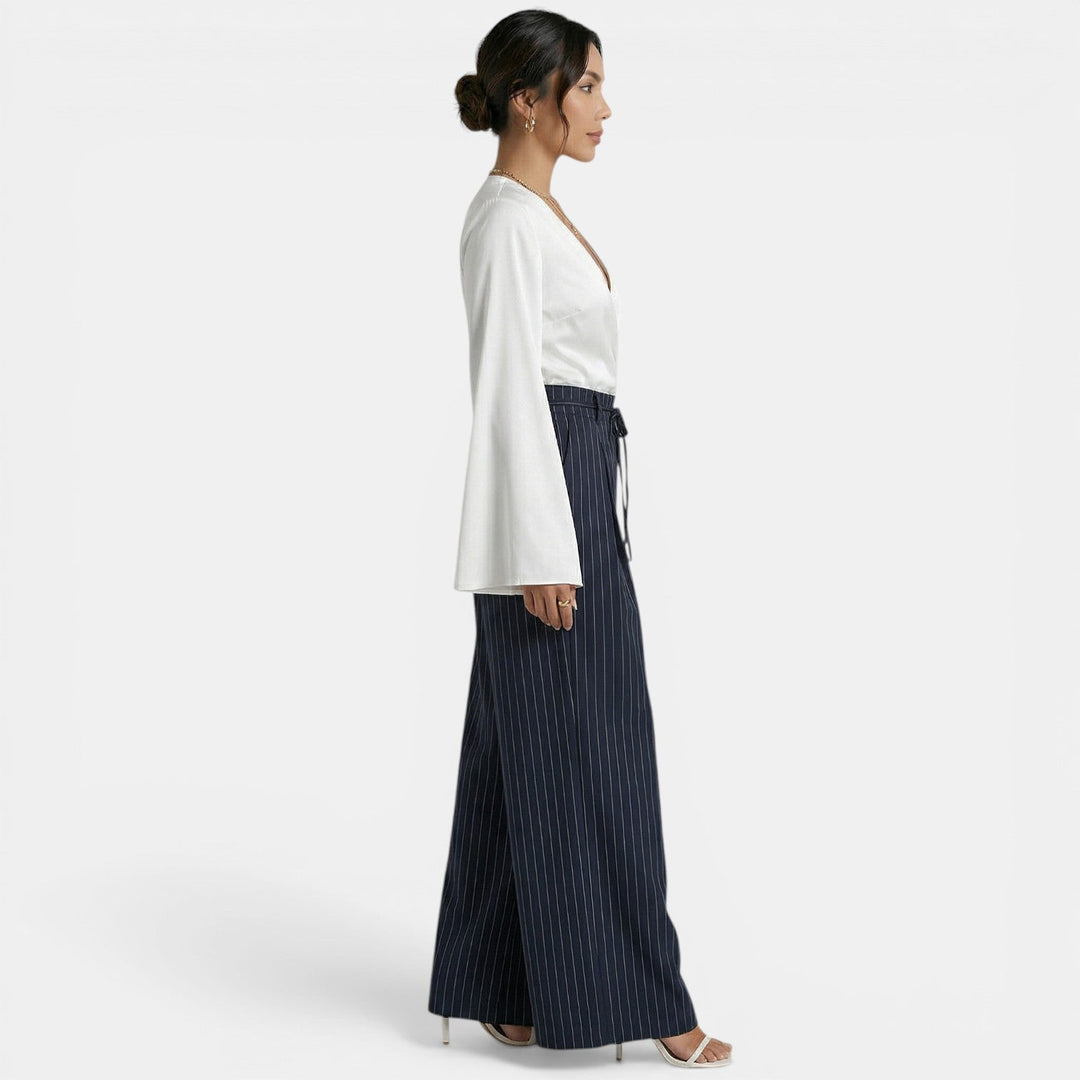 Pantalón Baggy Rayas Mujer