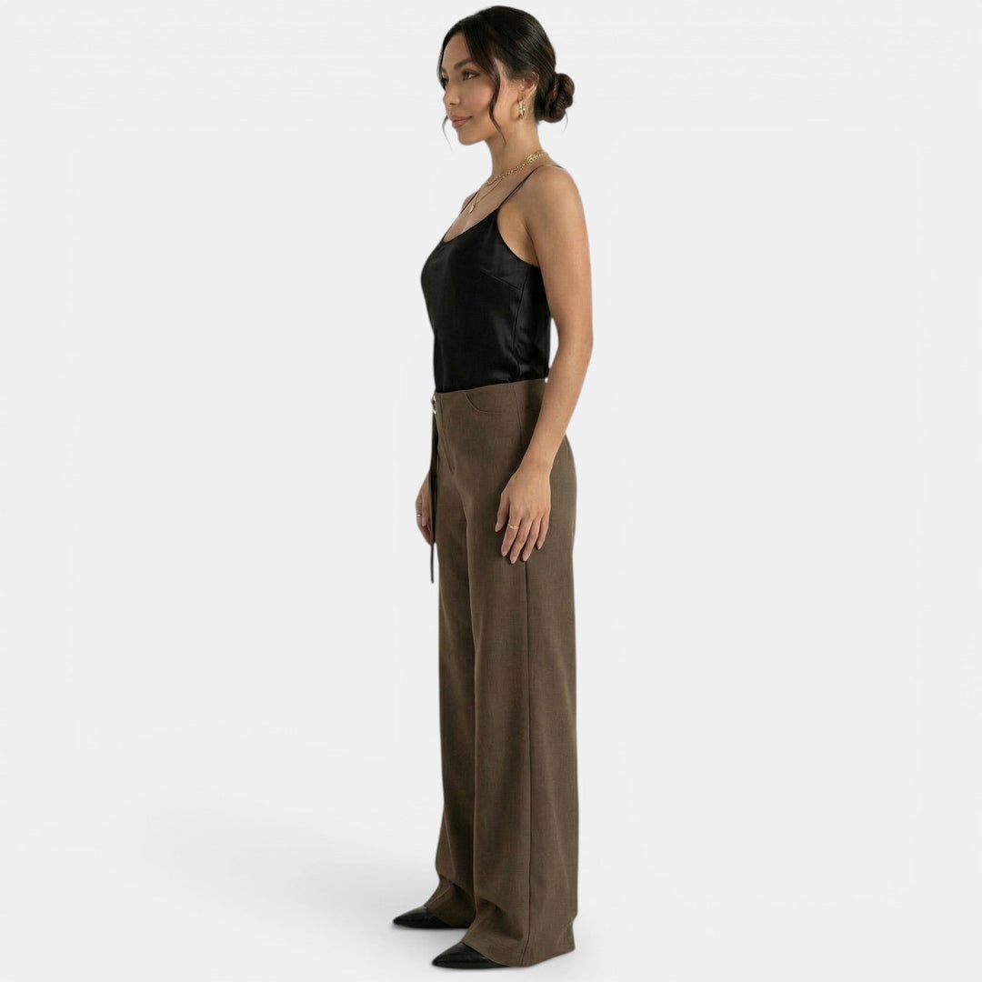 Pantalón Mujer Elegante Fluido