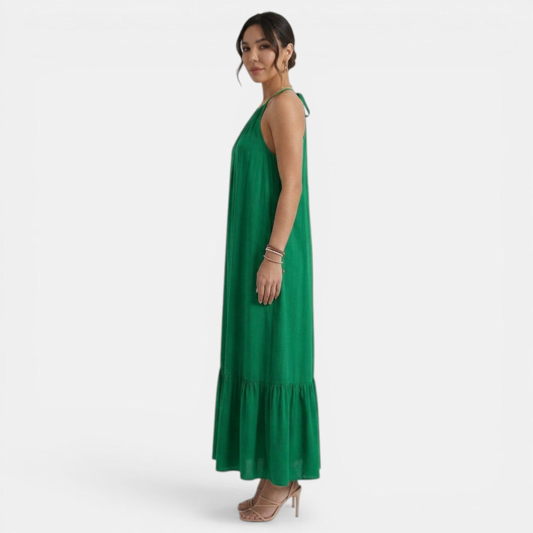 Vestido Largo Playa Mujer Halter