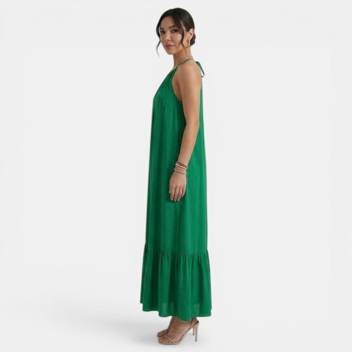 Vestido Largo Playa Mujer Halter