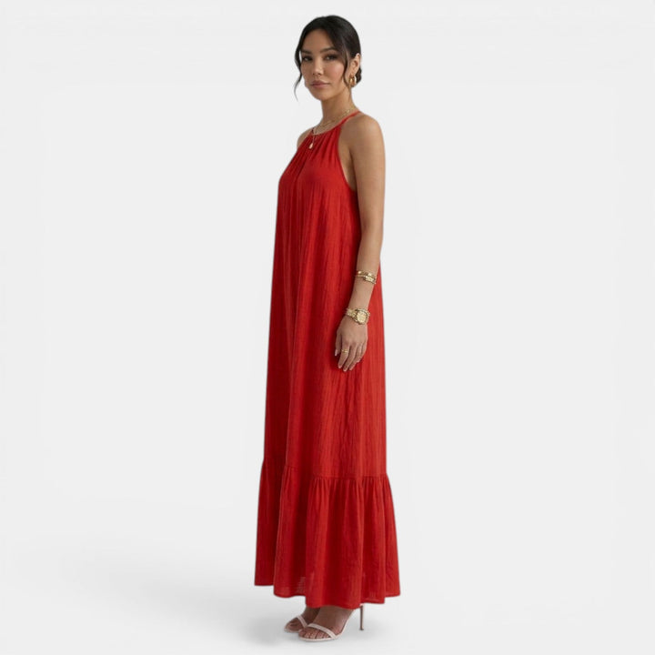 Vestido Largo Playa Mujer Halter