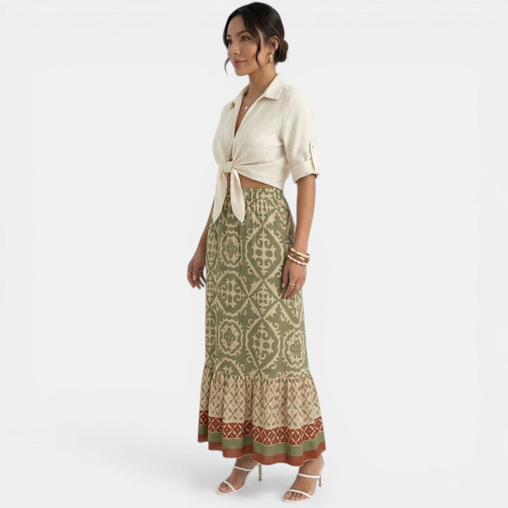 Falda Larga Verano Mujer