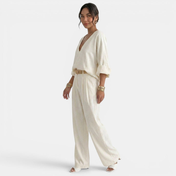 Conjunto Pantalón Lino Verano Mujer