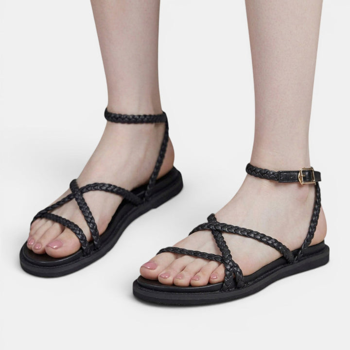 Sandalias Negra Mujer Cómodas Verano