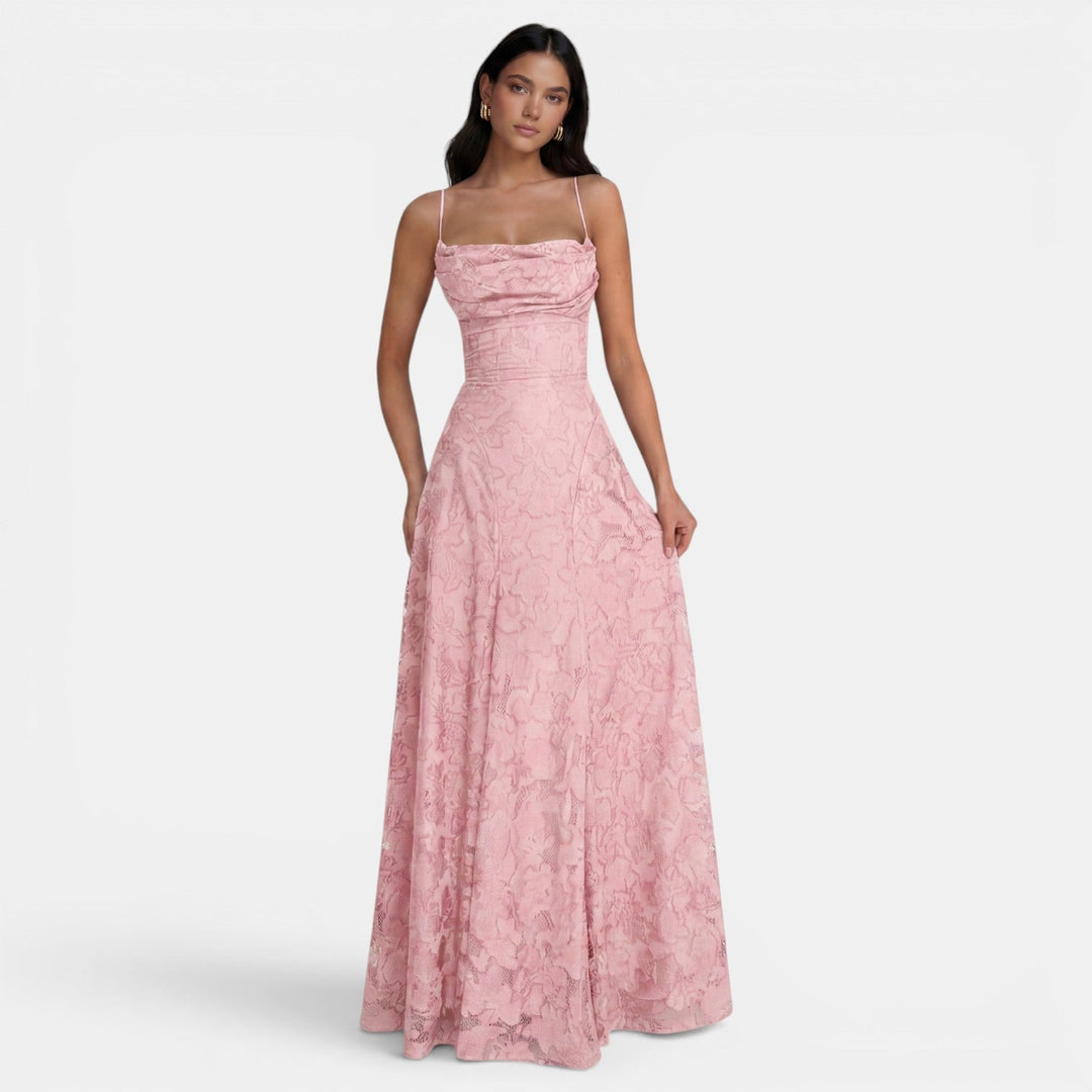 Vestido Mujer Ajustado Sin Espalda con Lazos