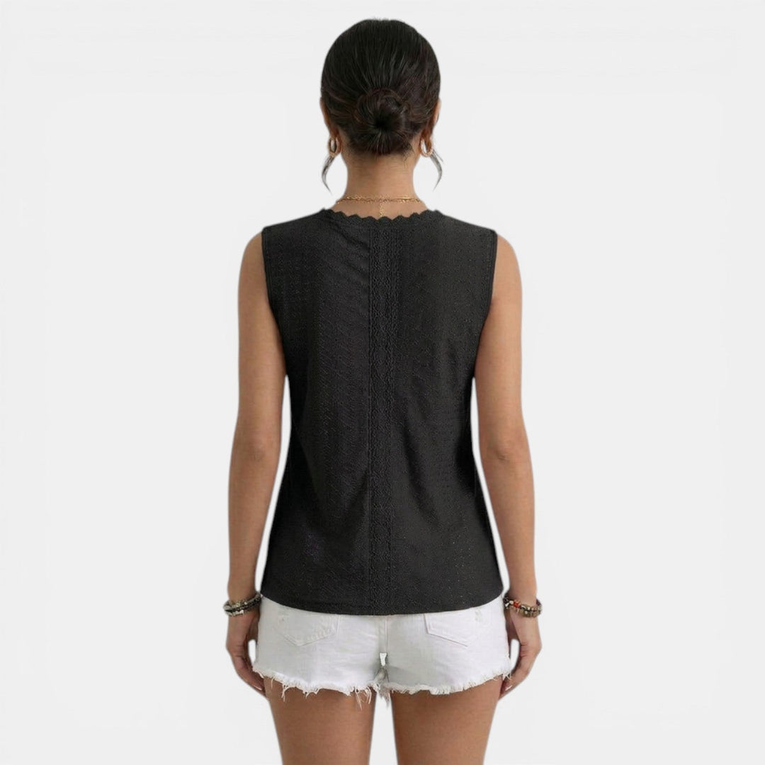 Top Encaje Mujer Cuello V