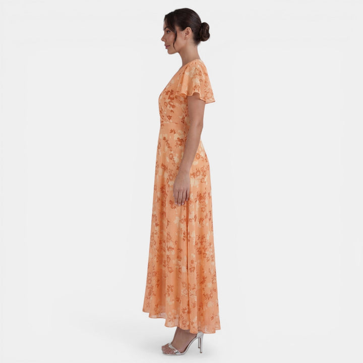 Vestido Mujer Floral Verano con Volantes
