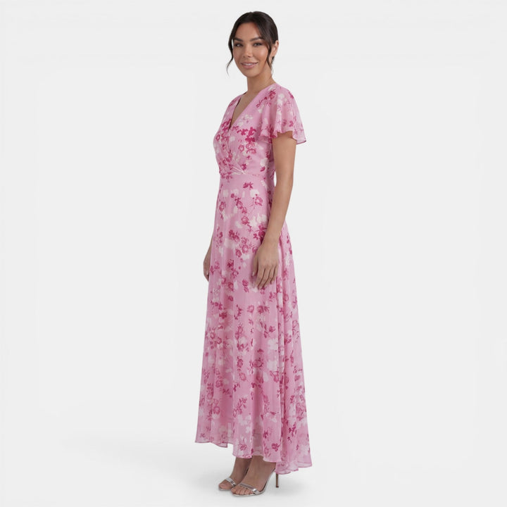 Vestido Mujer Floral Verano con Volantes