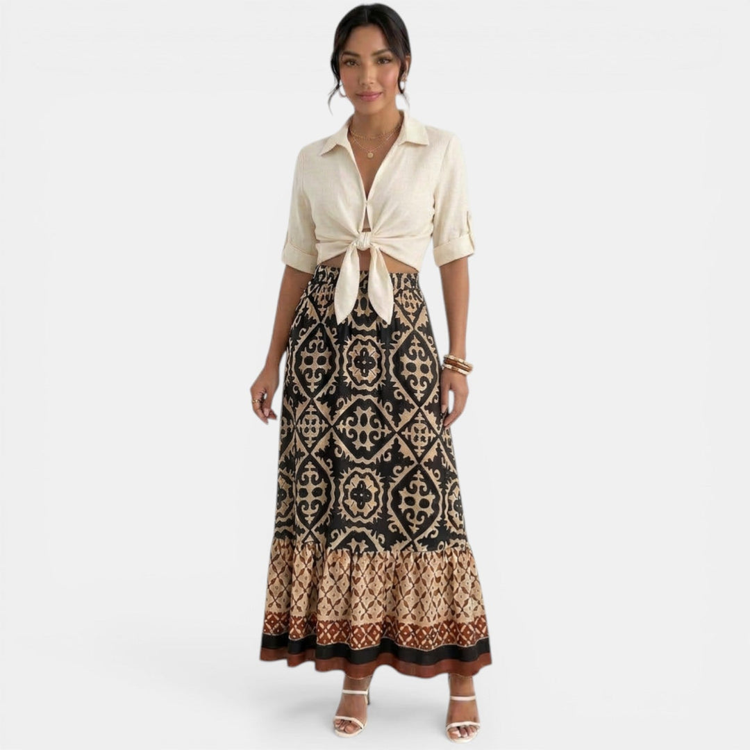 Falda Larga Verano Mujer