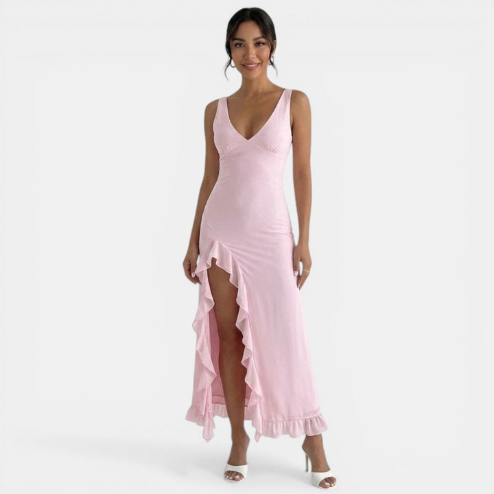 Vestido Midi Elegante Mujer