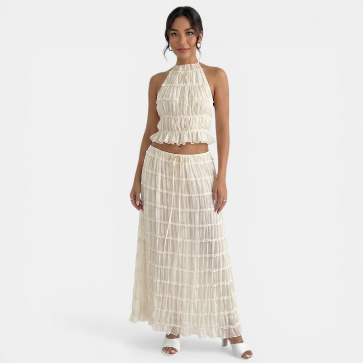 Conjunto Halter Mujer Verano Elegante