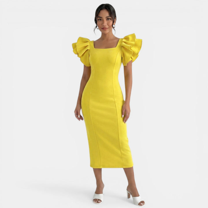Vestido Midi Elegante Mujer