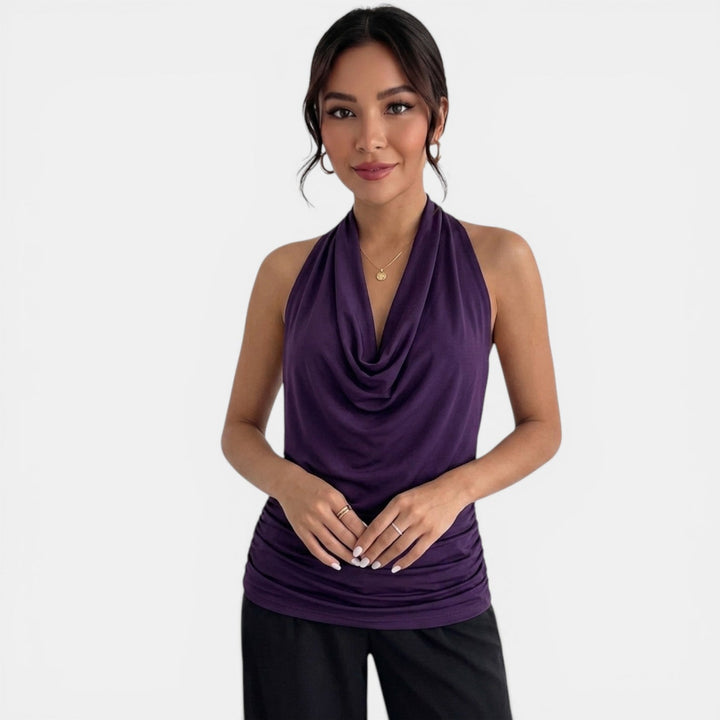 Top Halter Mujer Escote V