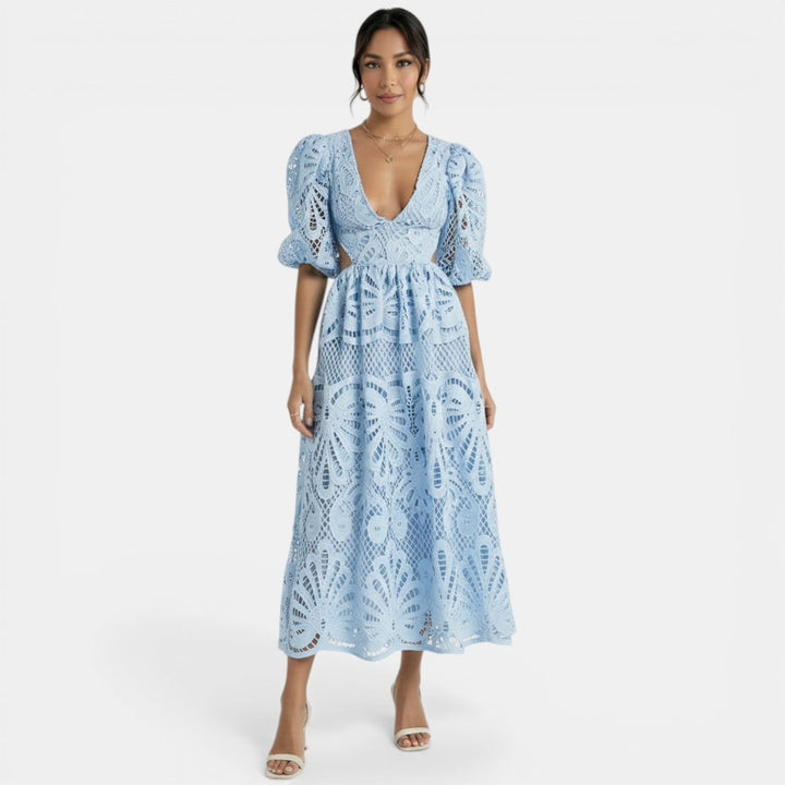 Vestido Encaje Elegante Mujer
