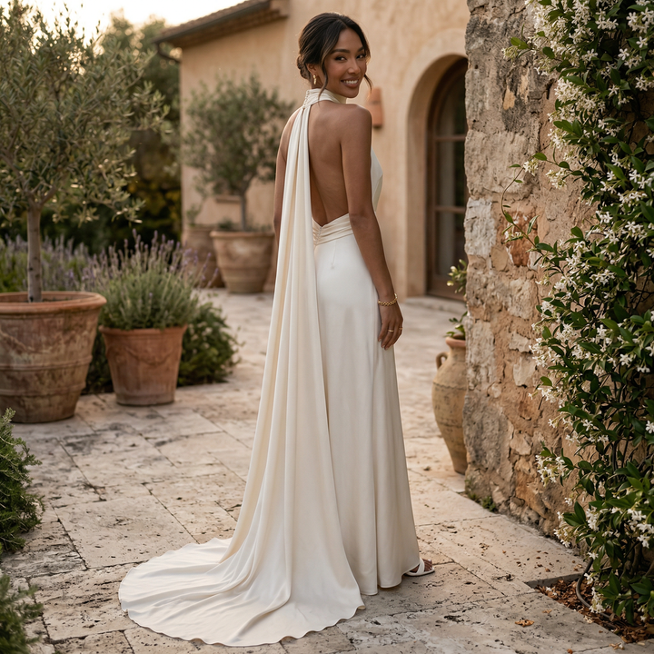 Vestido Novia Largo Ajustado