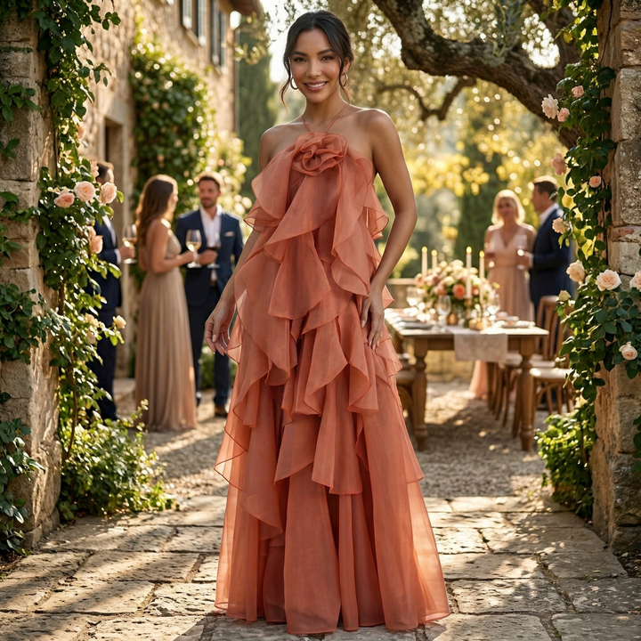 Vestido Largo Elegante Mujer