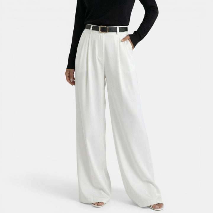 Pantalón Mujer Cintura Alta Elegante
