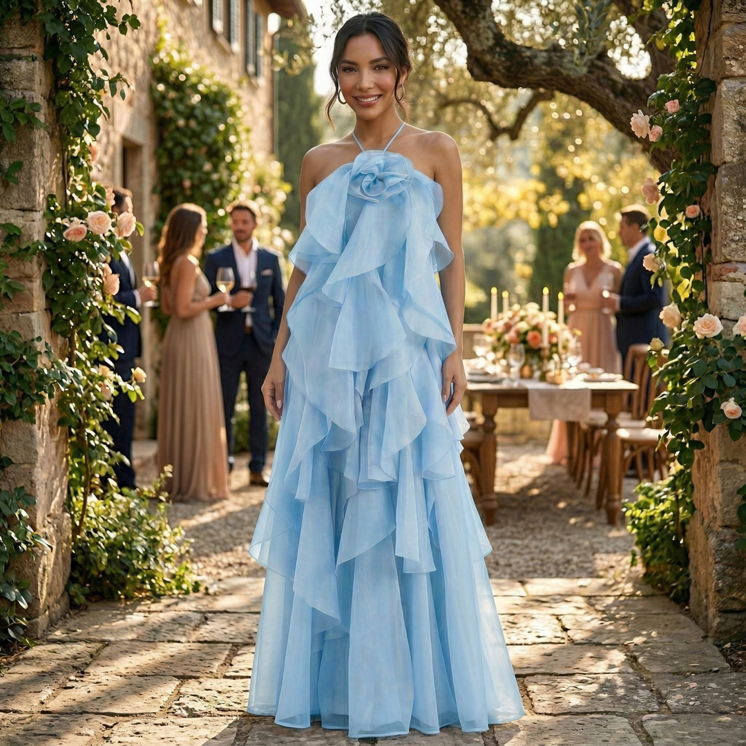 Vestido Largo Elegante Mujer