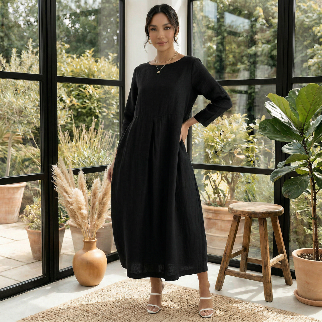 Vestido Largo Lino Mujer Verano