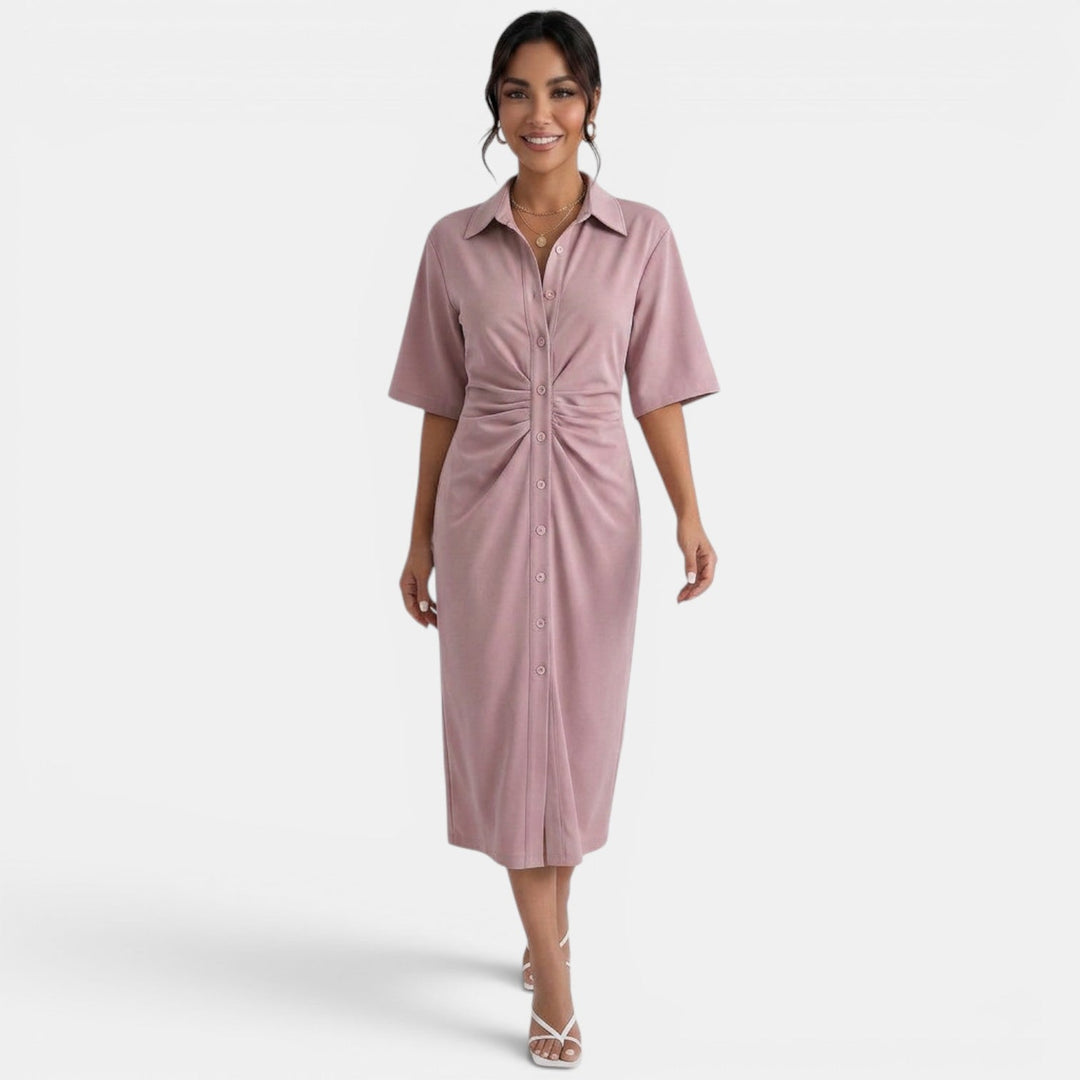 Vestido Midi Camisero Elegante