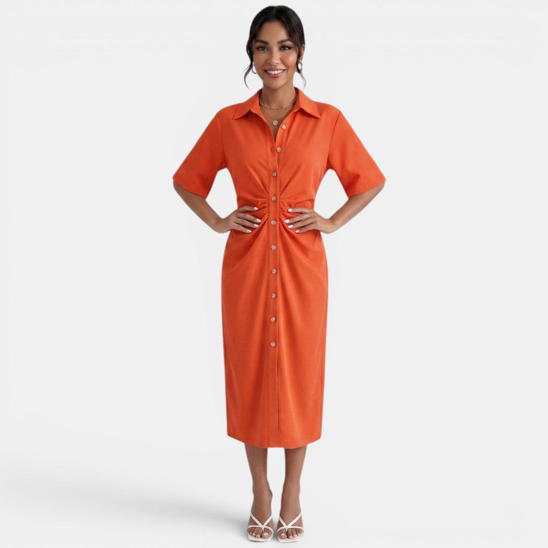 Vestido Midi Camisero Elegante