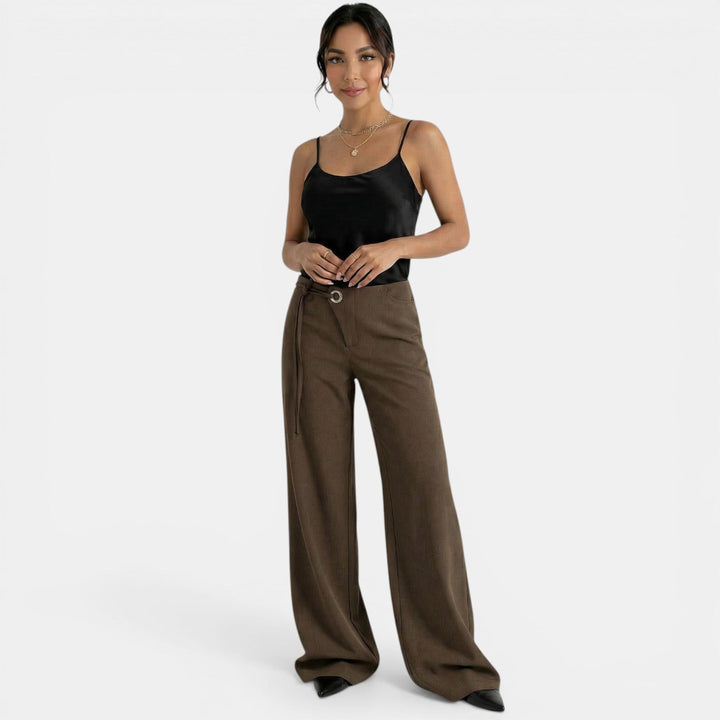 Pantalón Mujer Elegante Fluido