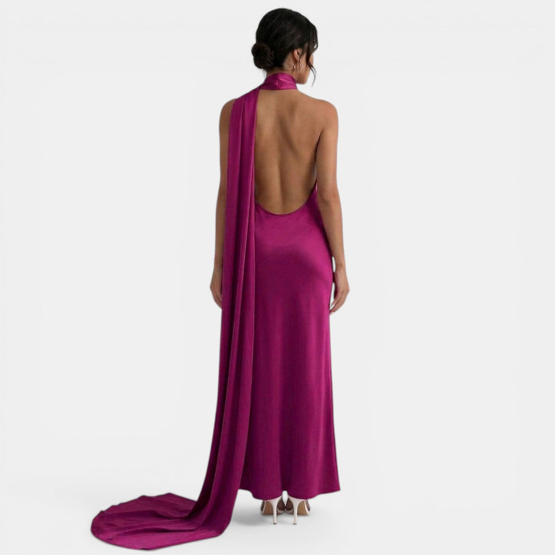 Vestido Maxi Halter Mujer
