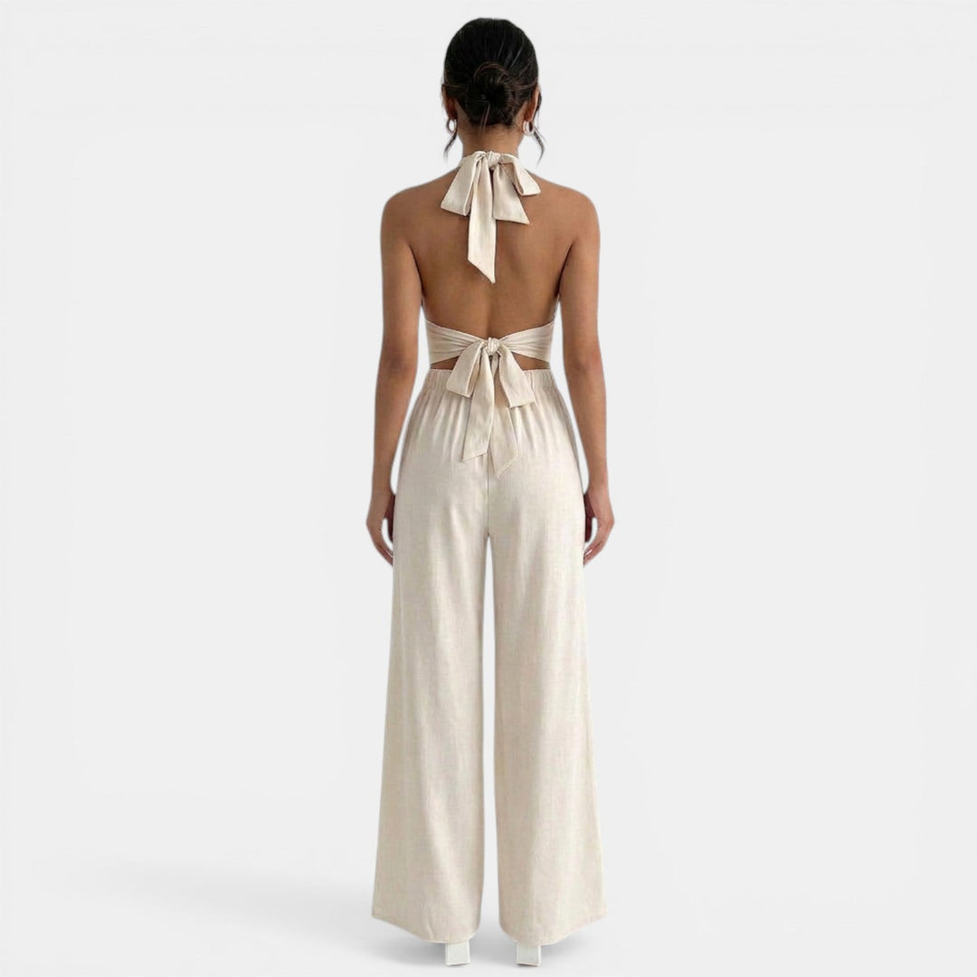 Conjunto Verano Beige Mujer Elegante