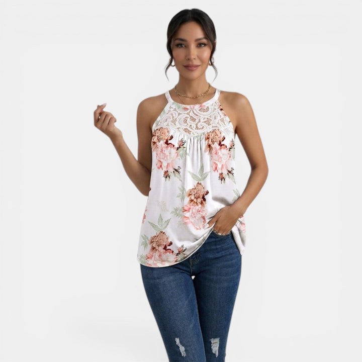 Mujer Verano Cuello Cuadrado Plisado