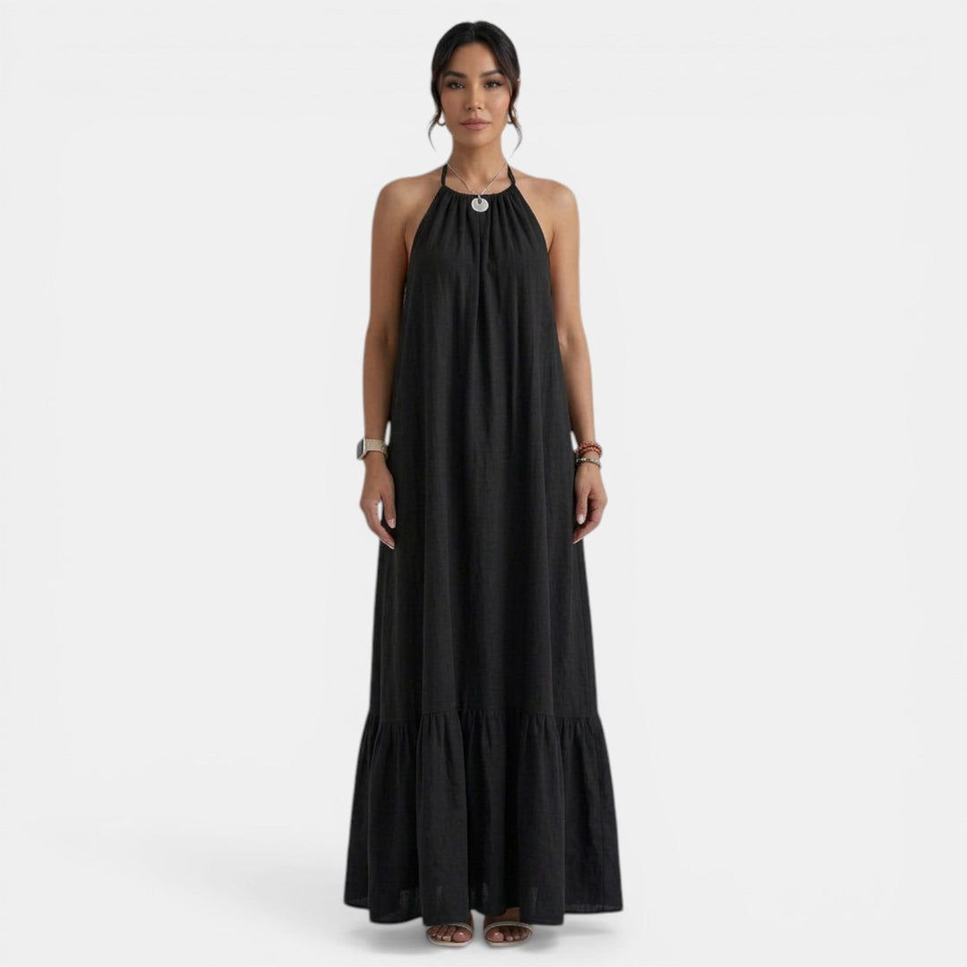 Vestido Largo Playa Mujer Halter