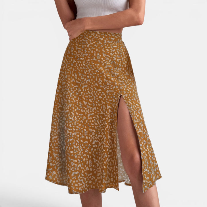 Falda Floral Mujer Ajustada