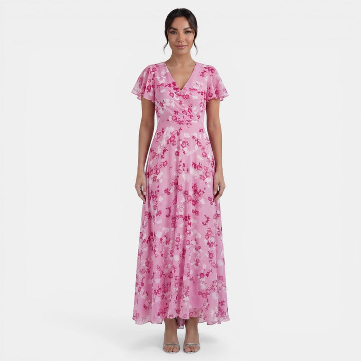 Vestido Mujer Floral Verano con Volantes
