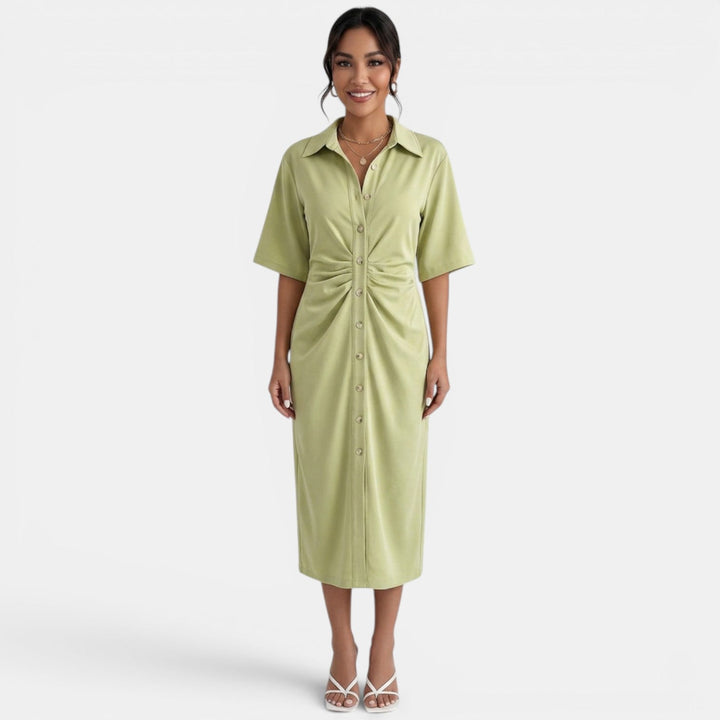 Vestido Midi Camisero Elegante