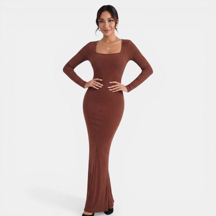 Vestido Maxi Moldeador Mujer Doble Capa