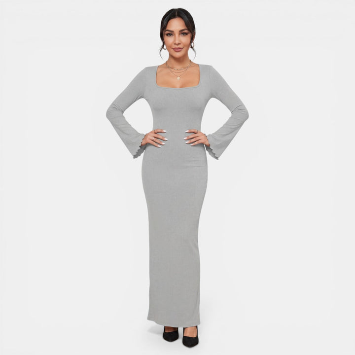 Vestido Maxi Moldeador Mujer Doble Capa
