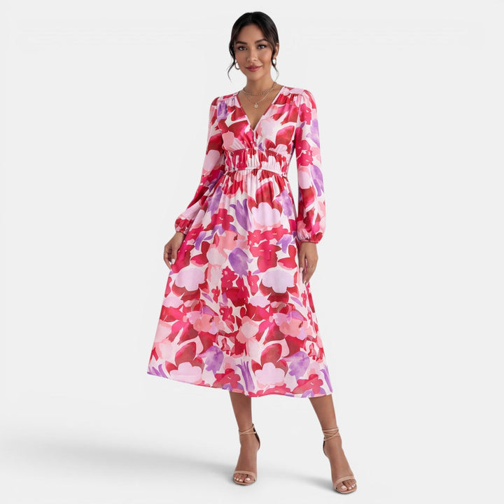 Vestido Boho Midi Mujer Estampado