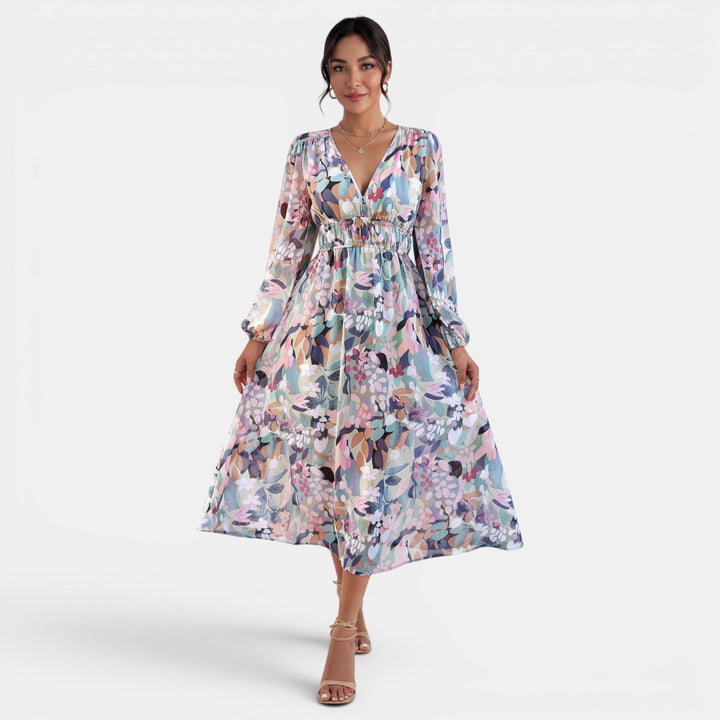 Vestido Boho Midi Mujer Estampado